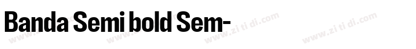 Banda Semi bold Sem字体转换